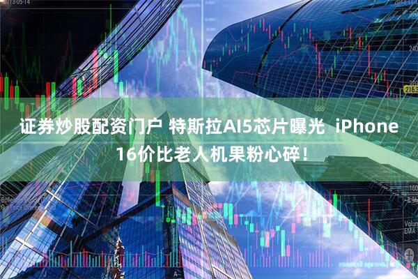 证券炒股配资门户 特斯拉AI5芯片曝光  iPhone 16价比老人机果粉心碎！